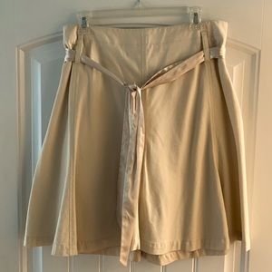 Banana Republic skirt, flirty A-line style with satin tie